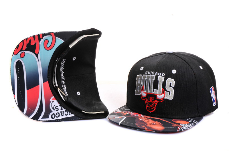 NBA Chicago Bulls M&N Strapback Hat id35